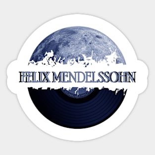 Felix Mendelssohn blue moon vinyl Sticker